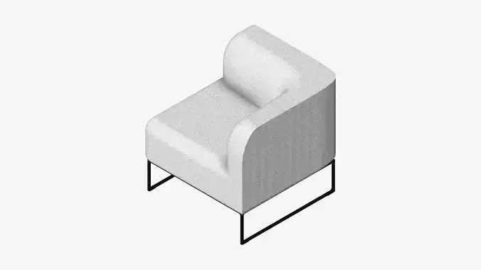 Furniture - Chair - Contemporary - Line - Corner - Left