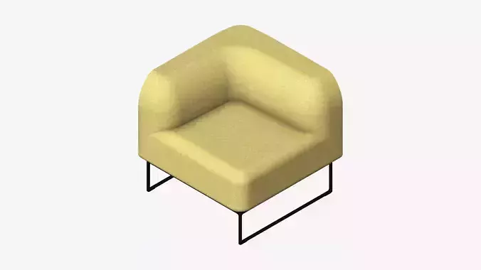 Furniture - Chair - Contemporary - Line - Corner - Right