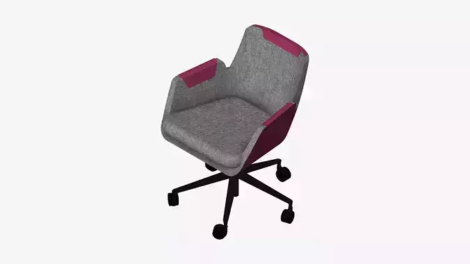 Furniture - Chair - Contemporary - Low - Swivel - Star Castors