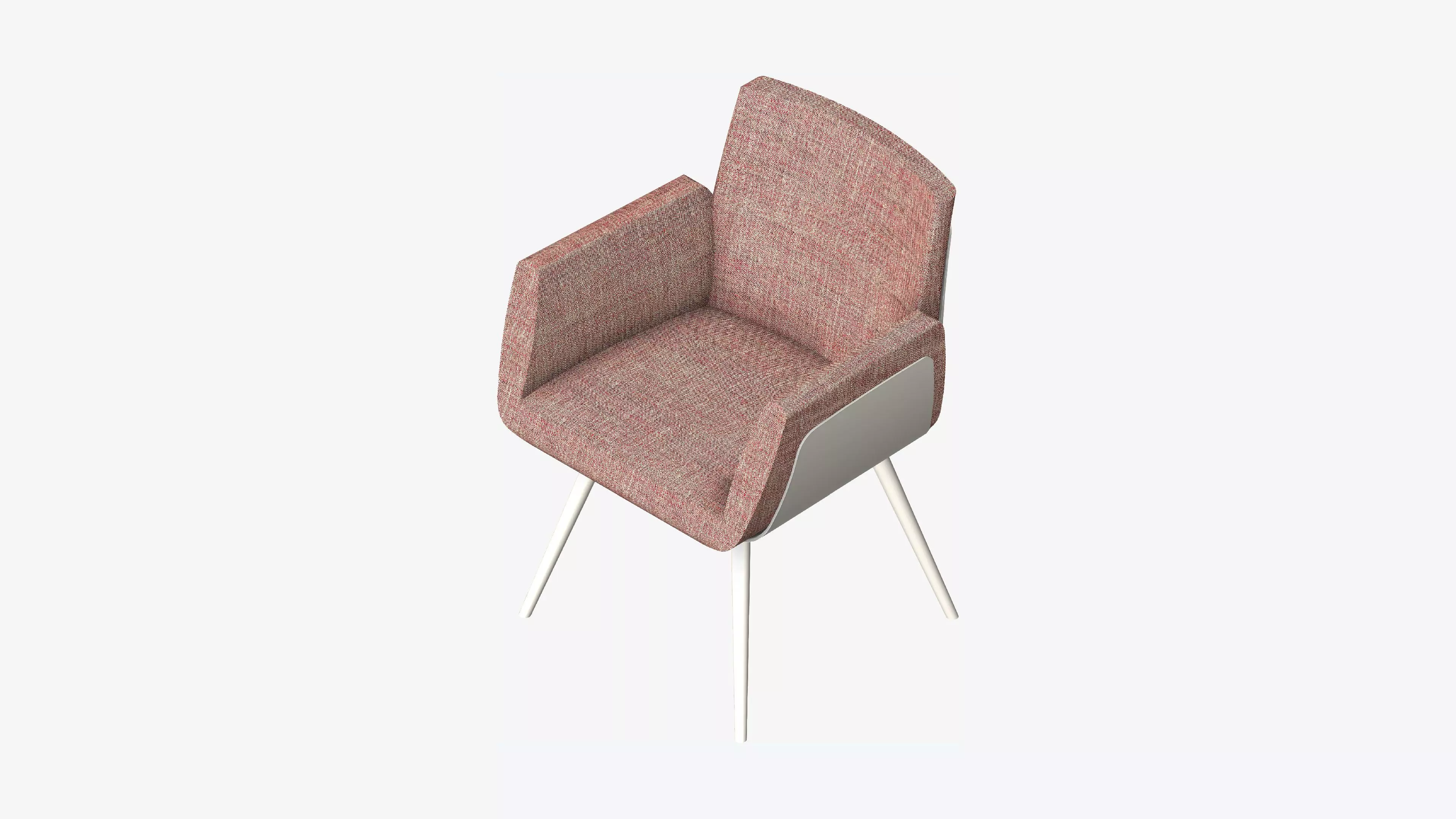 Furniture - Chair - Contemporary - Solid Wood Frame Low-poly 3D model_0
