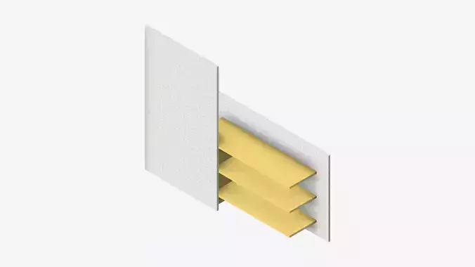 Partition - Contemporary - Changeall - Left - Shelfand Rack