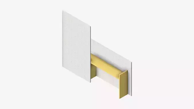 Furniture - Partition -  Changeall - Left - Shelf and Table