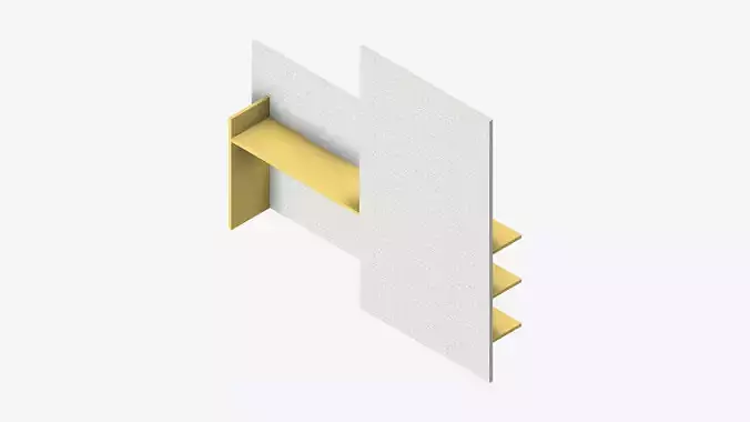 Furniture - Partition - Changeall - Right - Shelfand Table