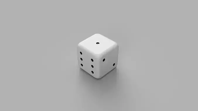 Realistic looking game dice 