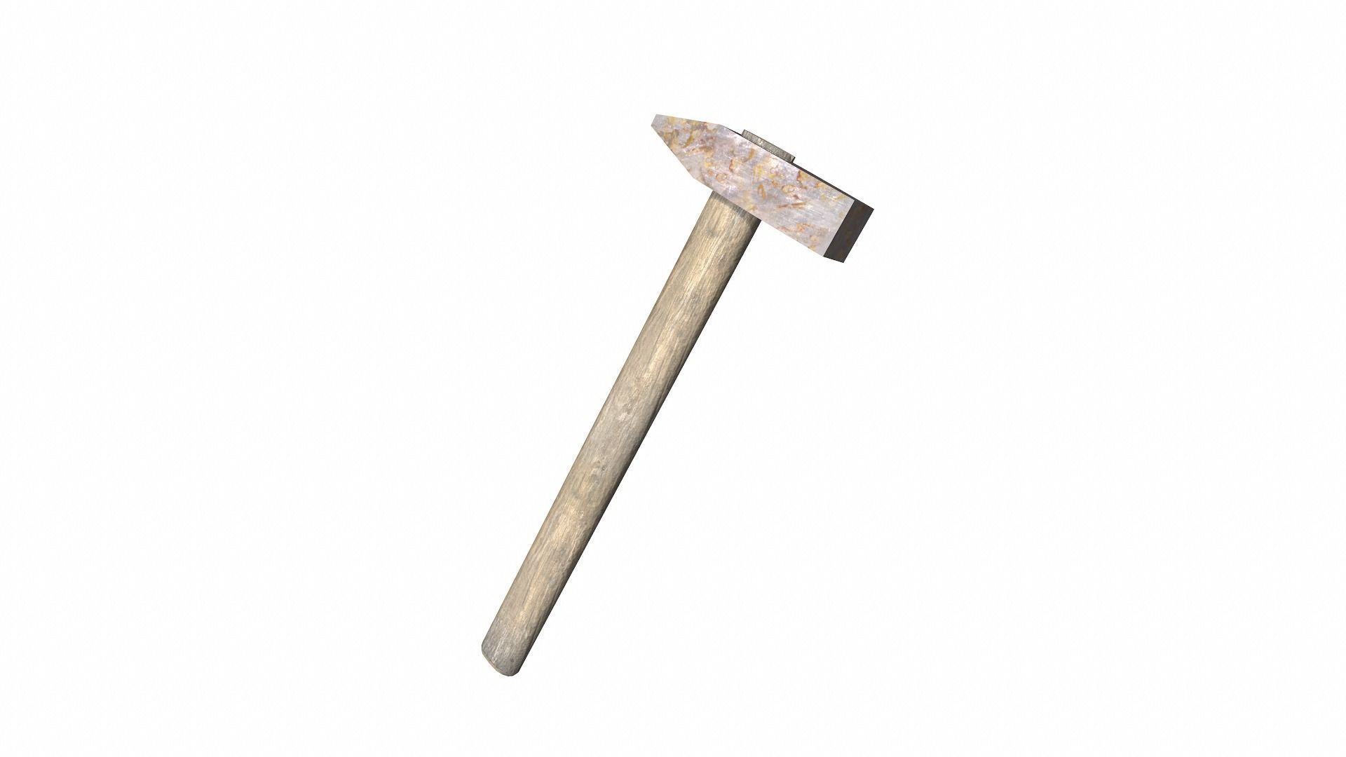 Raw dirty metall tool garage da1 Low-poly 3D model_9