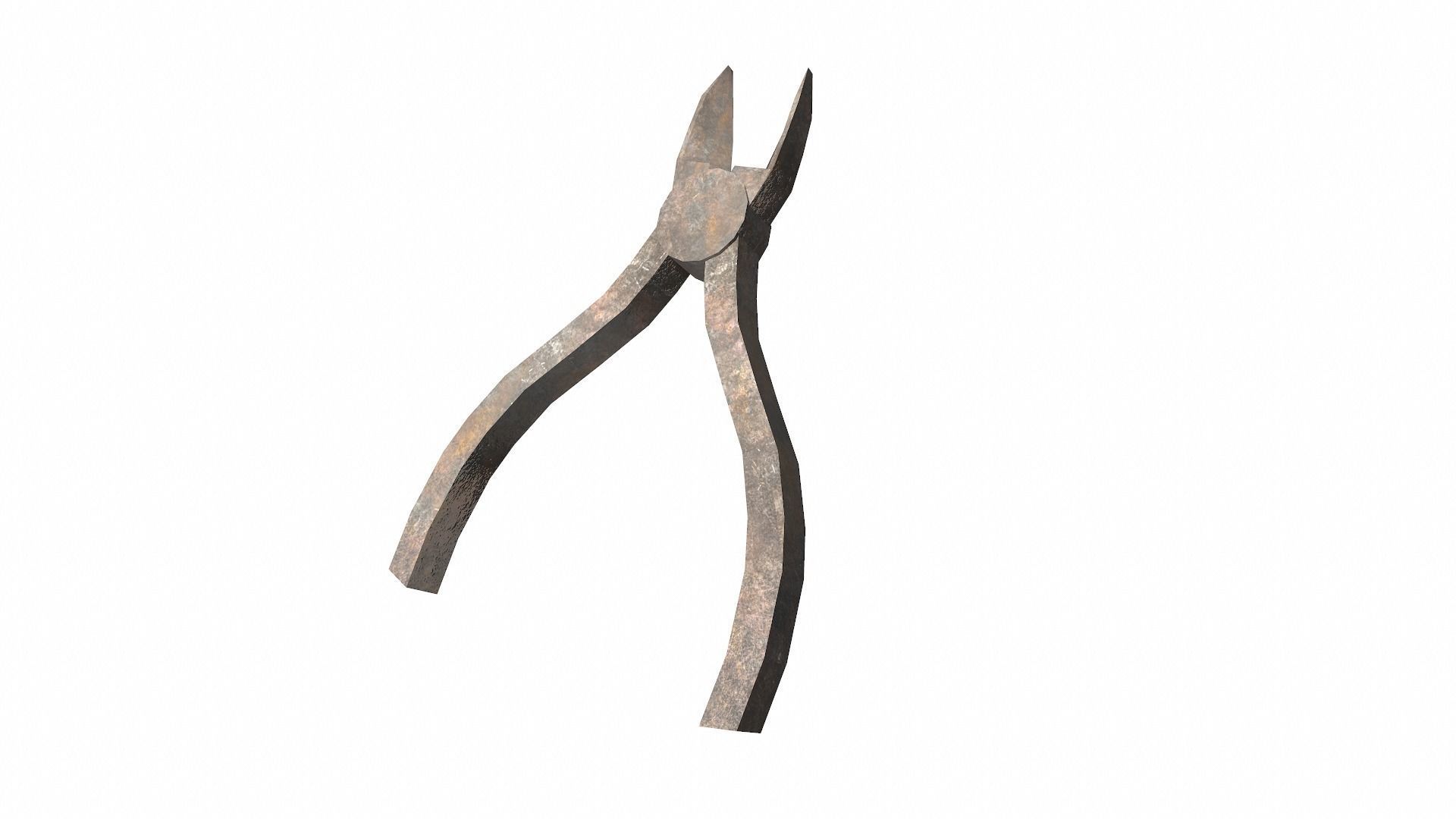 Raw dirty metall tool garage da1 Low-poly 3D model_8