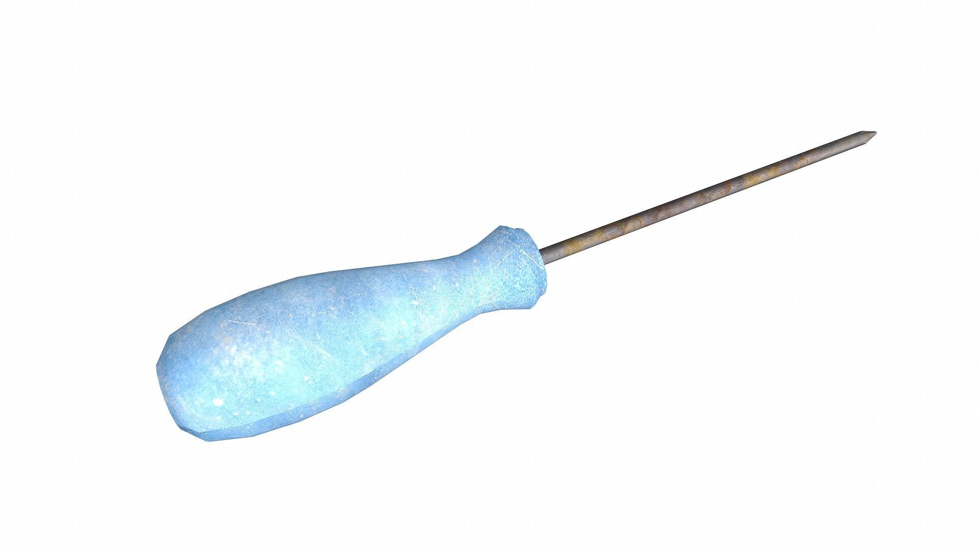 Raw dirty metall tool garage da1 Low-poly 3D model_13