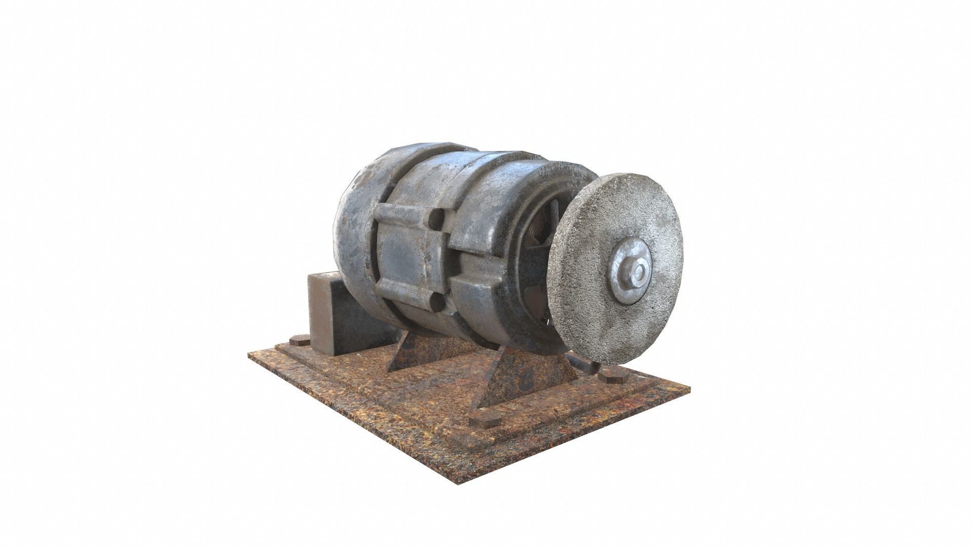 Raw dirty metall tool garage da1 Low-poly 3D model_21