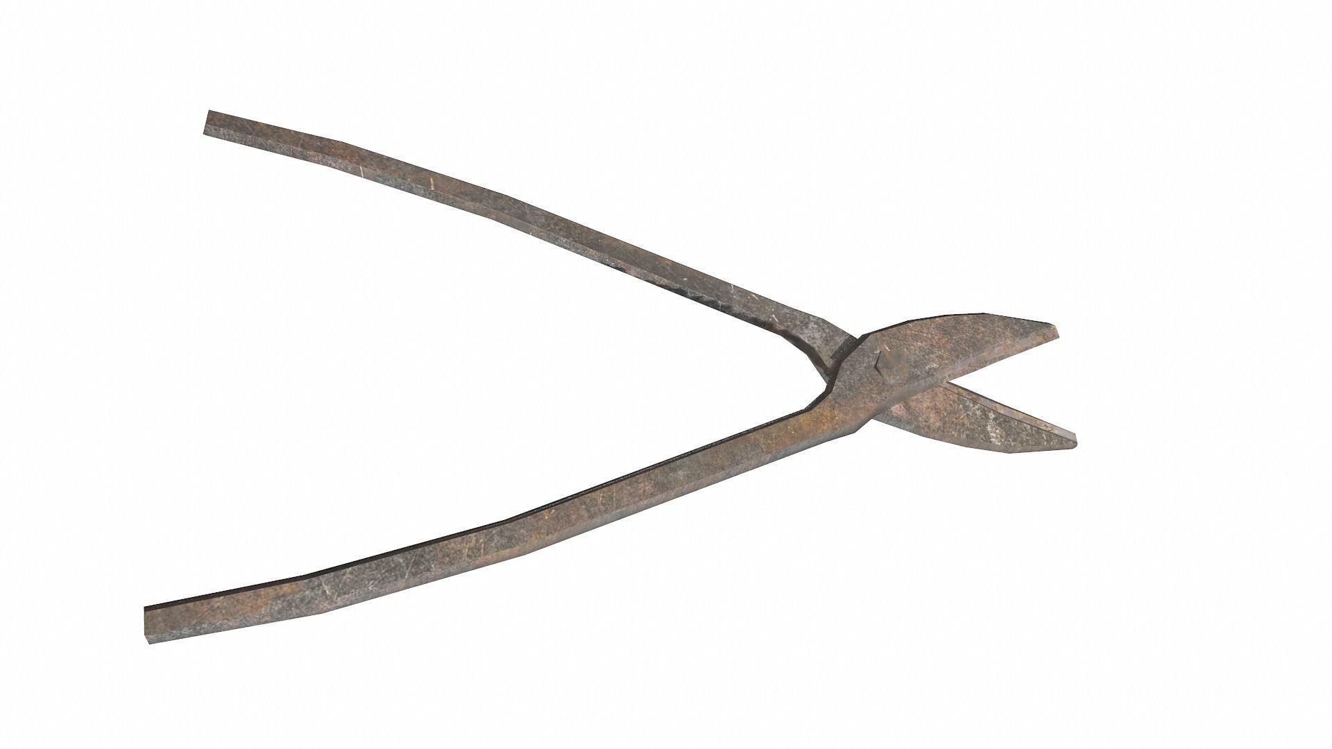 Raw dirty metall tool garage da1 Low-poly 3D model_14