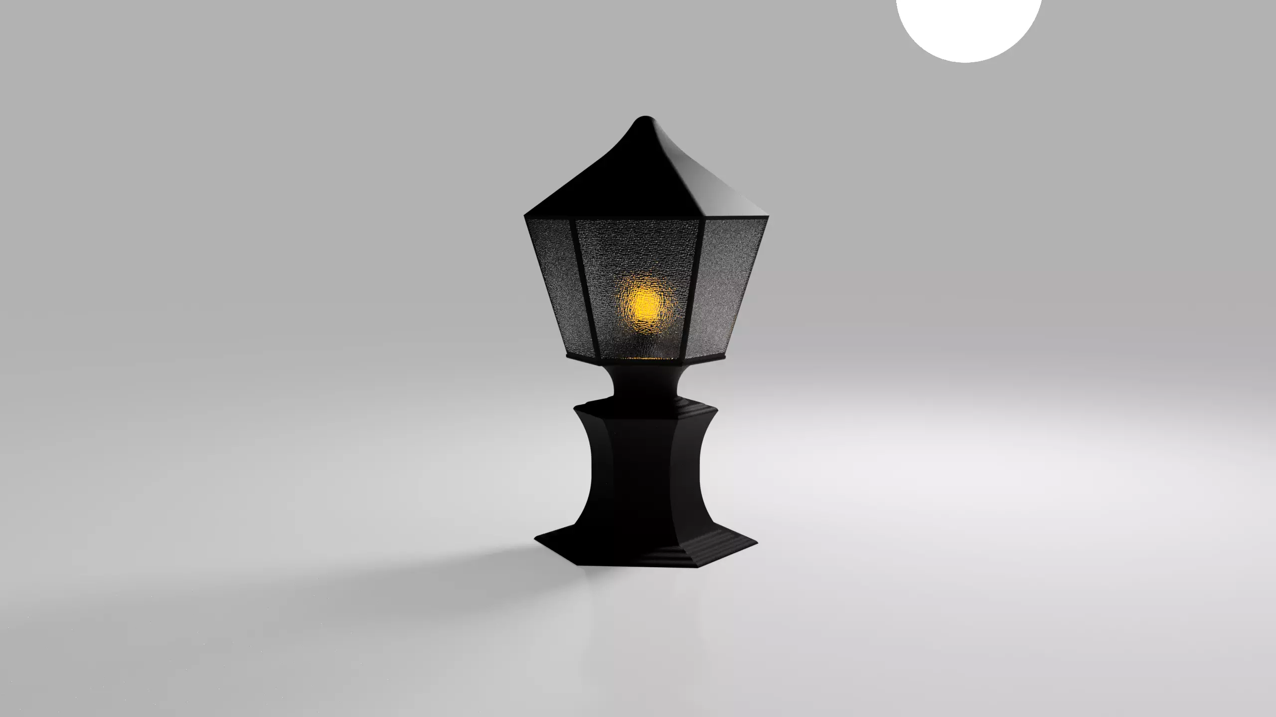 Nice looking lantern for Games Free low-poly 3D model