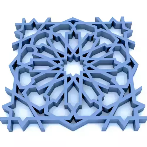 Moroccan pattern  STL  3D print model
