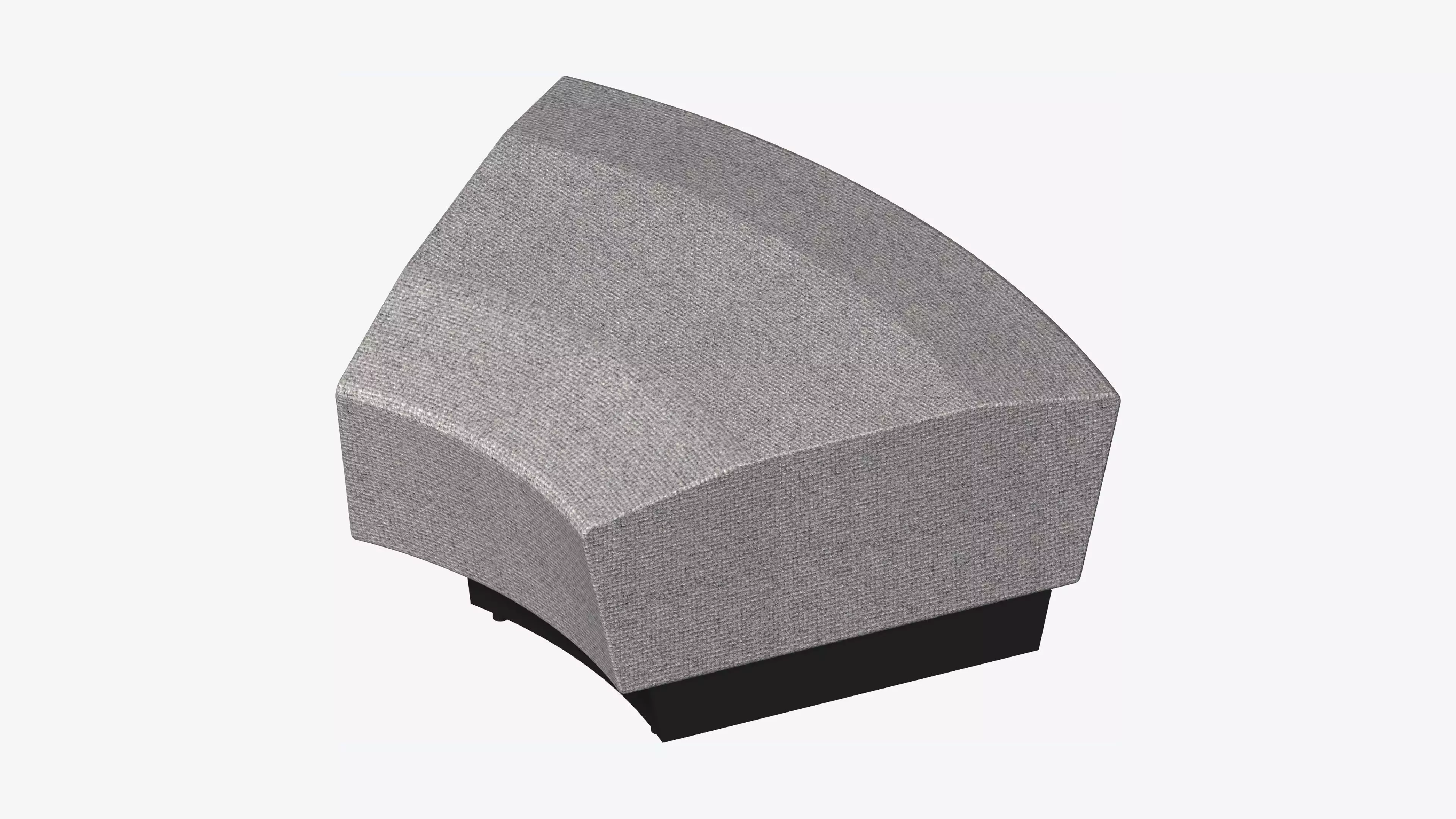 Seating - Contemporary - Blume - Closing - Round - Left Low-poly 3D model_0