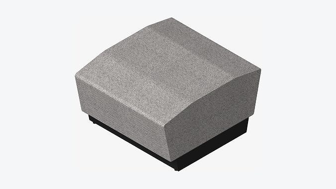 Furniture - Seating - Contemporary - Blume - Extension Low-poly 3D model