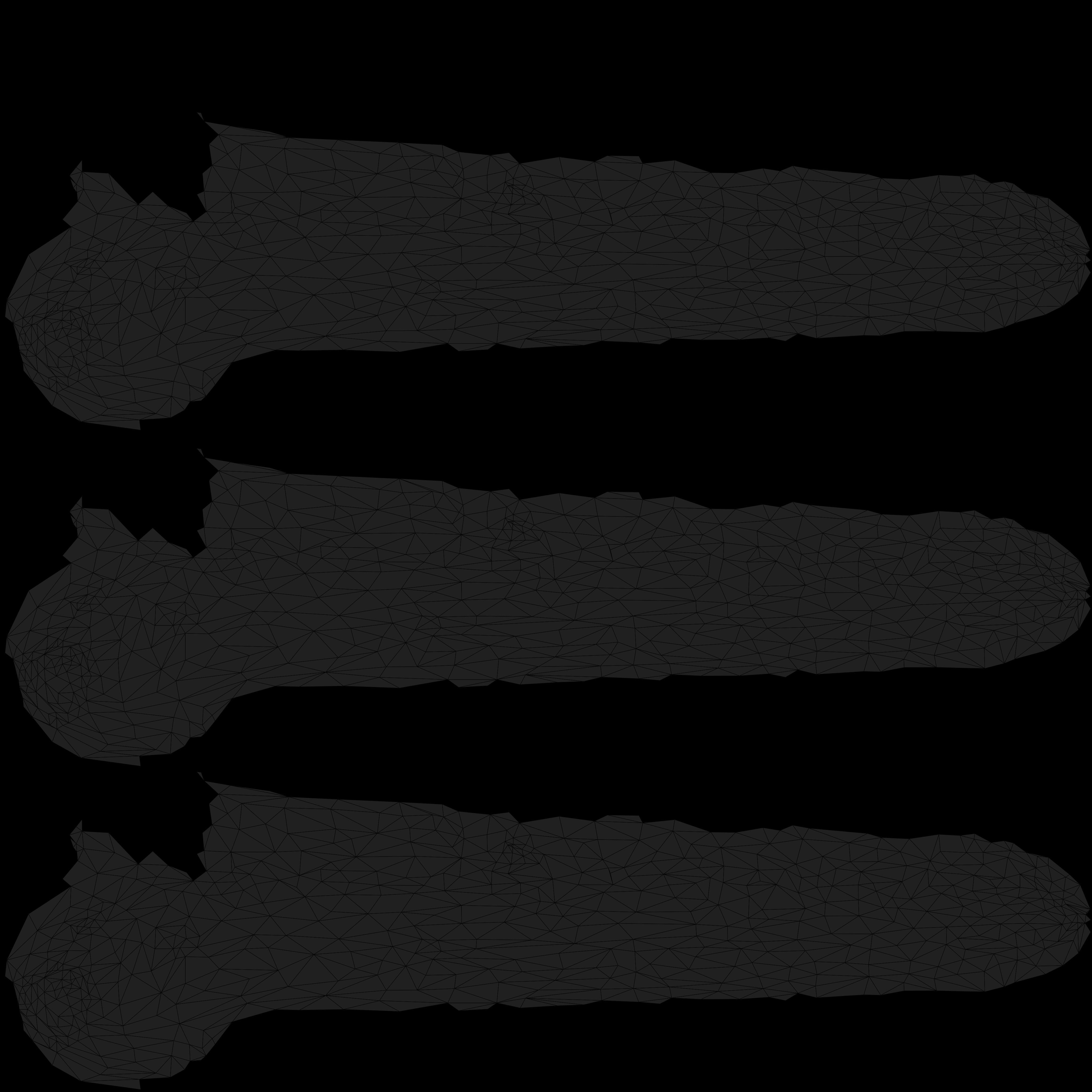 asparagus Low-poly 3D model_10