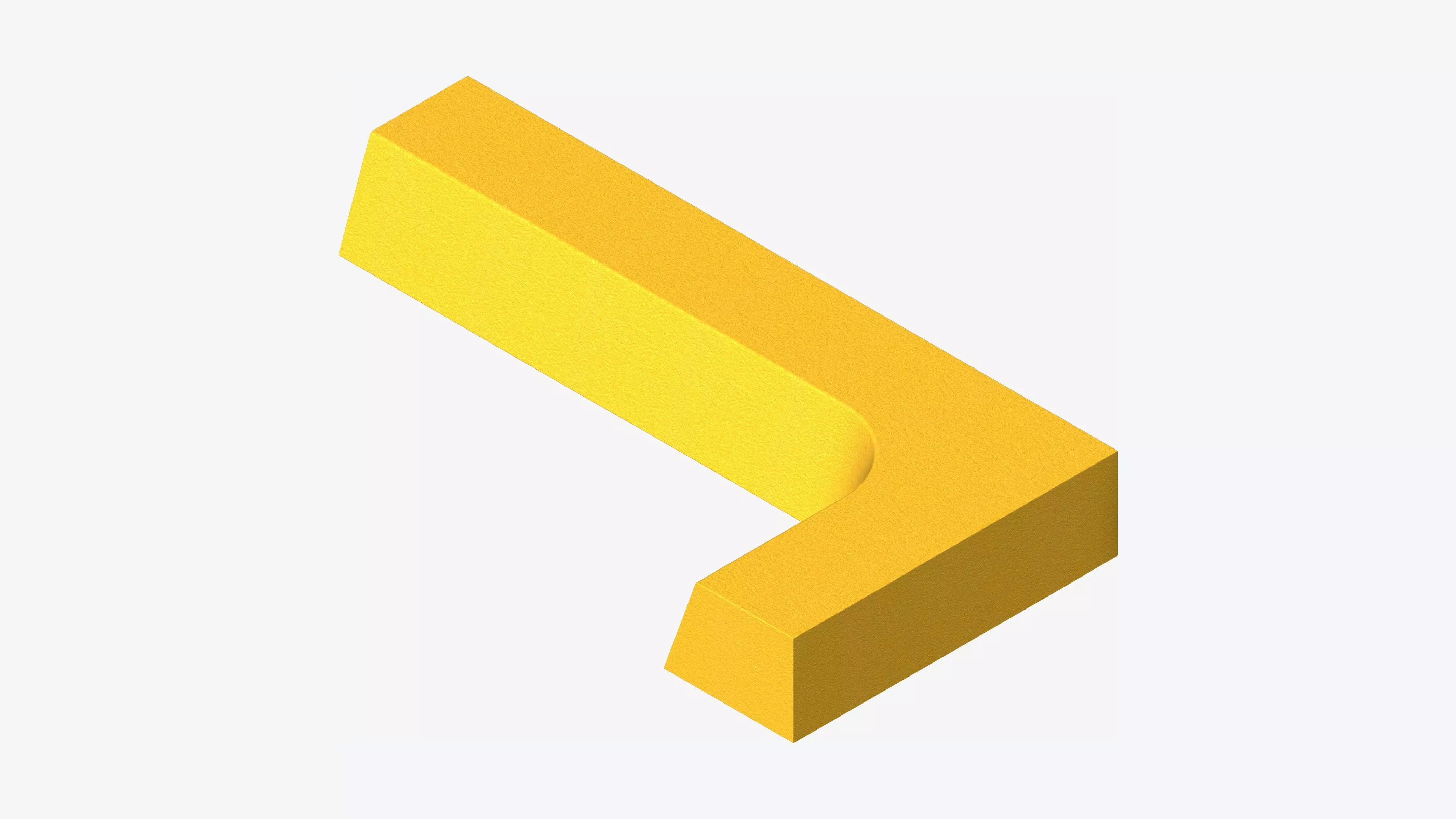 Seating - Contemporary - Three - Corner - Backrest - Right Low-poly 3D model_0