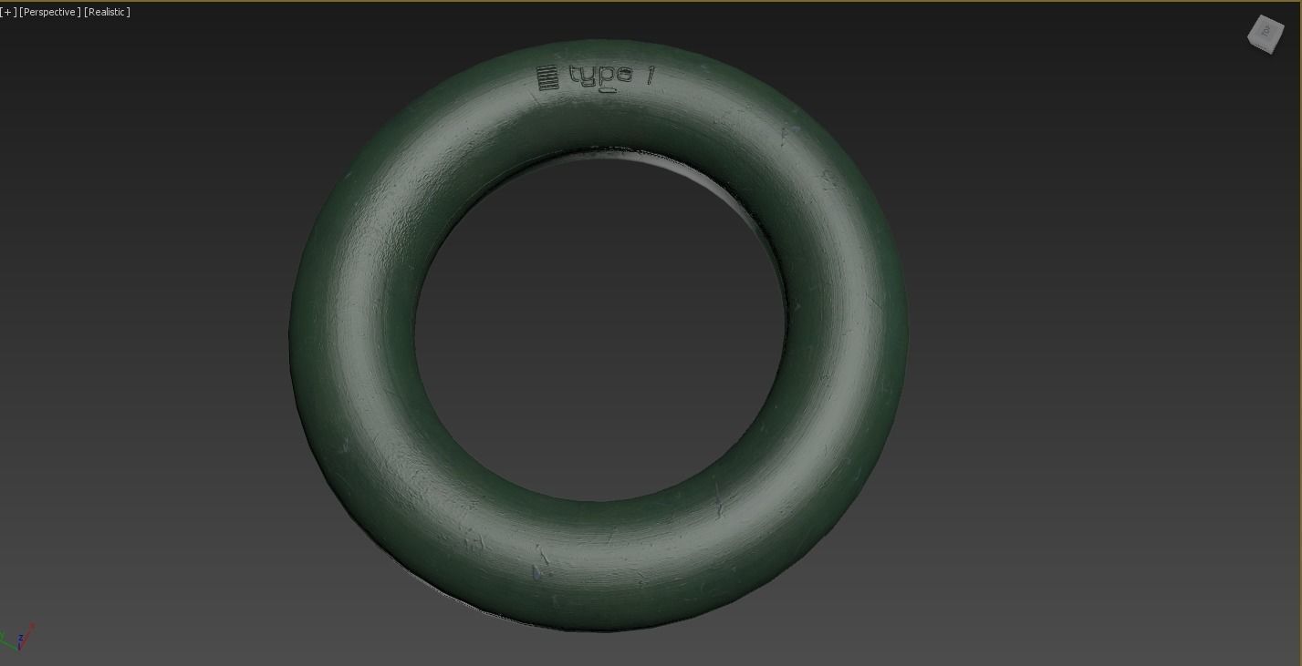 collection 9 colors sports round wrist hand trainer da1 Low-poly 3D model_23