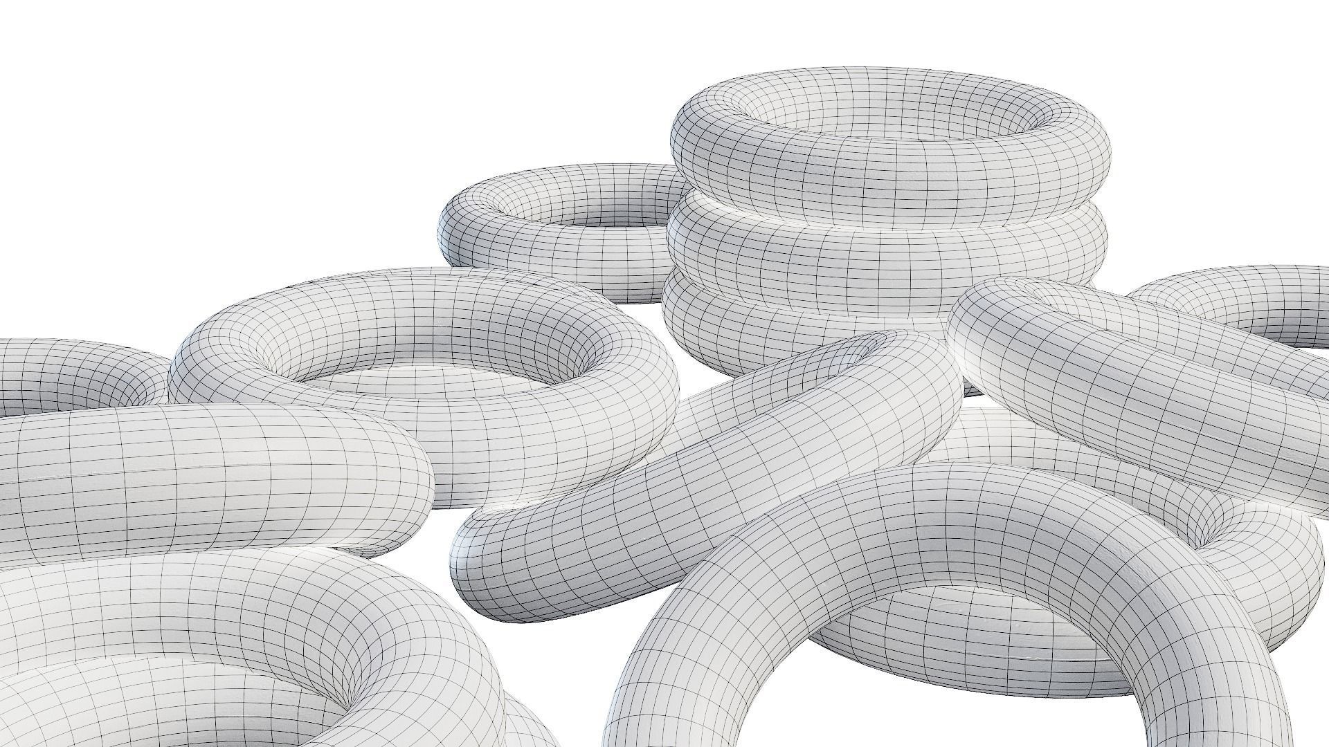 collection 9 colors sports round wrist hand trainer da1 Low-poly 3D model_21