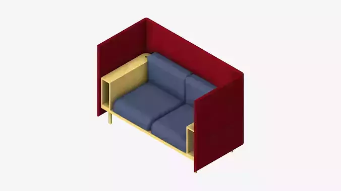 Sofa - Contemporary - Flame - Armrest Shelf - Leftand Right