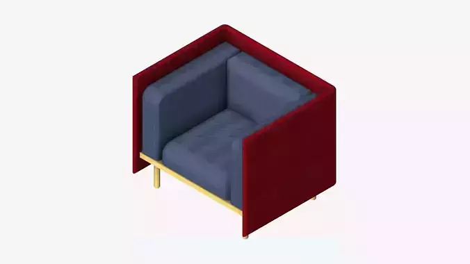 Furniture - Sofa - Contemporary - Flame - Chair - 90h