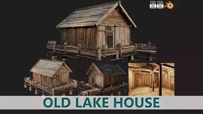 Old Lake House 21 PBR 4K GameReady