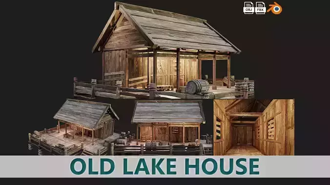 Old Lake House 23 PBR 4K GameReady