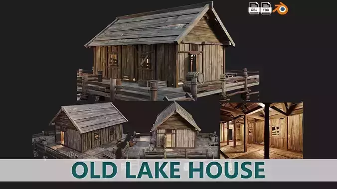 Old Lake House 24 PBR 4K GameReady