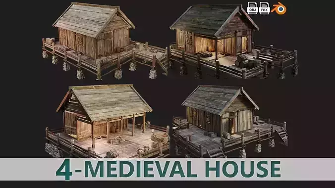 Old Lake House PBR 4K GameReady Pack 21 to 24