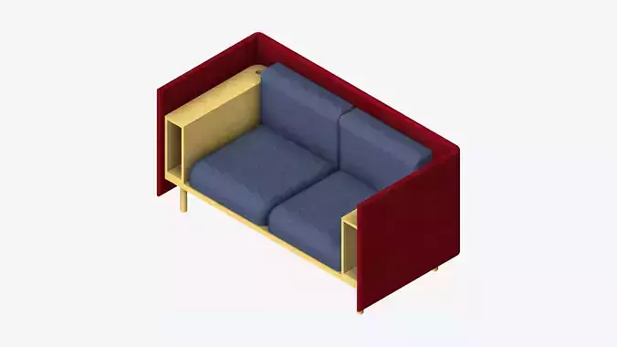 Sofa - Contemporary - Flame - Small - Armrest Shelf