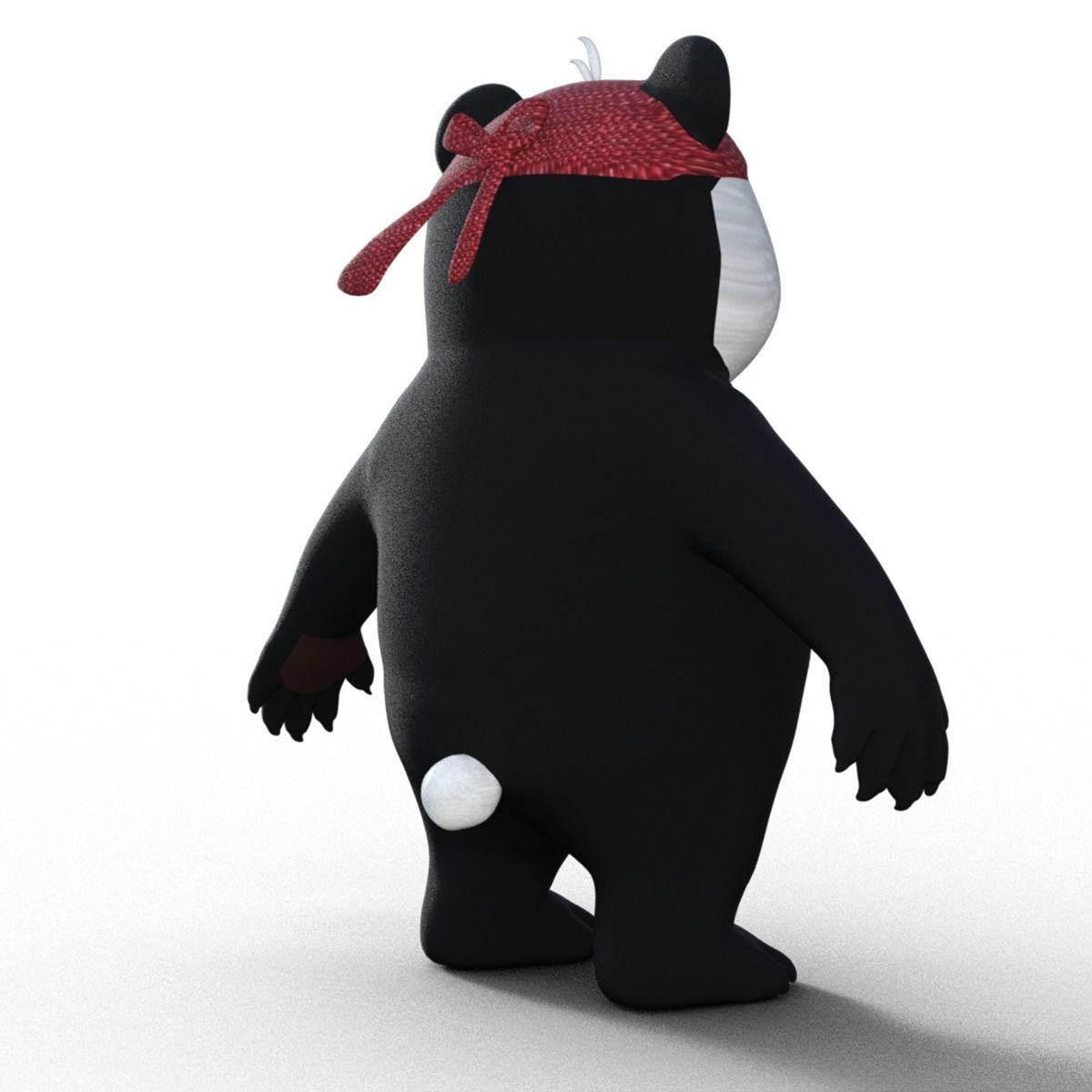 3D Lowpoly Cute Panda 3D model_13