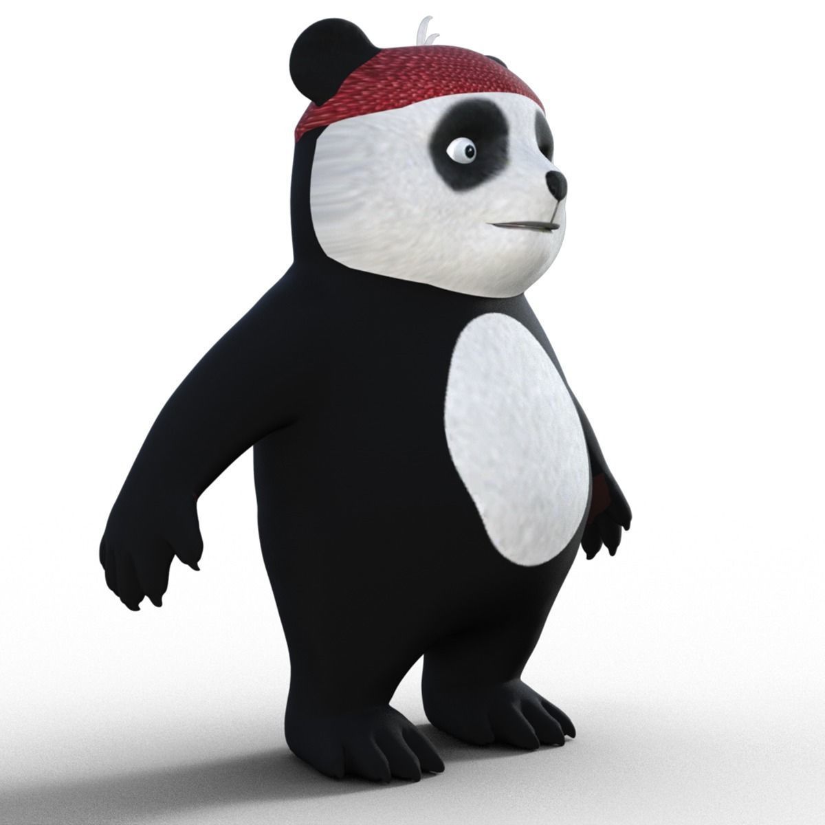 3D Lowpoly Cute Panda 3D model_15
