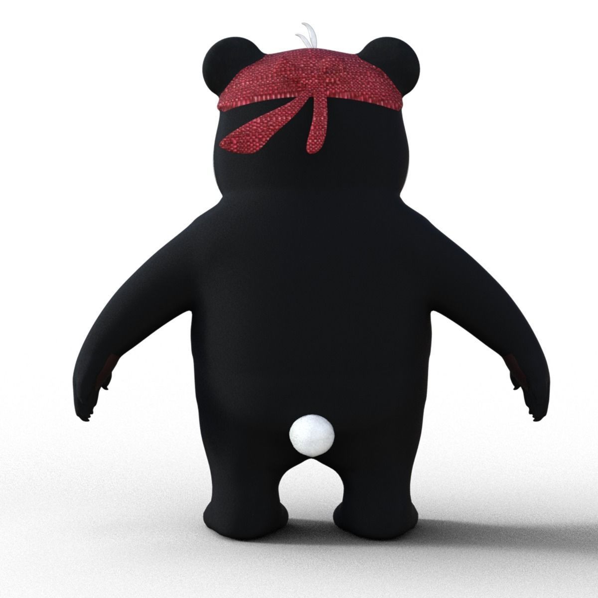 3D Lowpoly Cute Panda 3D model_12