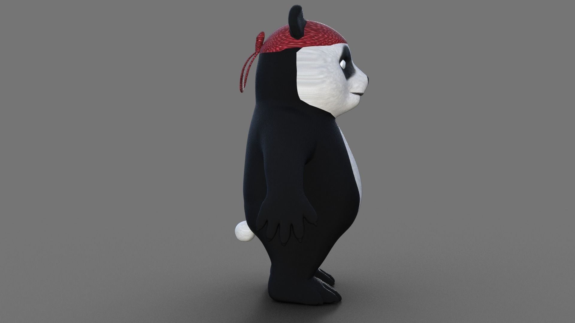 3D Lowpoly Cute Panda 3D model_6