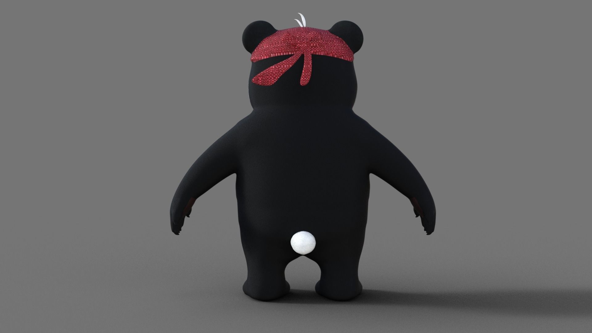 3D Lowpoly Cute Panda 3D model_4