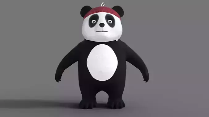 3D Lowpoly Cute Panda