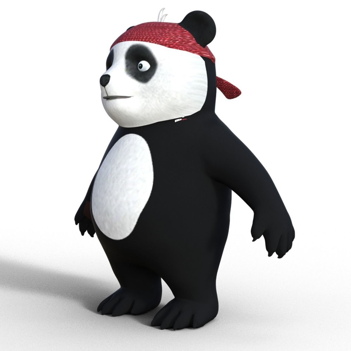 3D Lowpoly Cute Panda 3D model_9