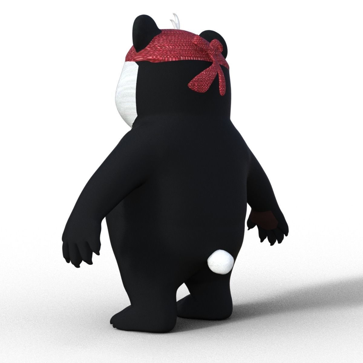 3D Lowpoly Cute Panda 3D model_11