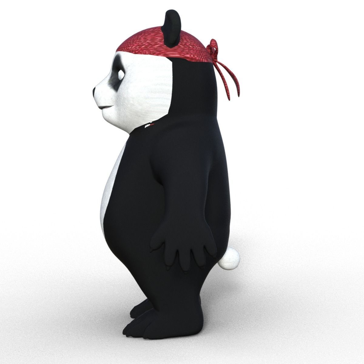 3D Lowpoly Cute Panda 3D model_10