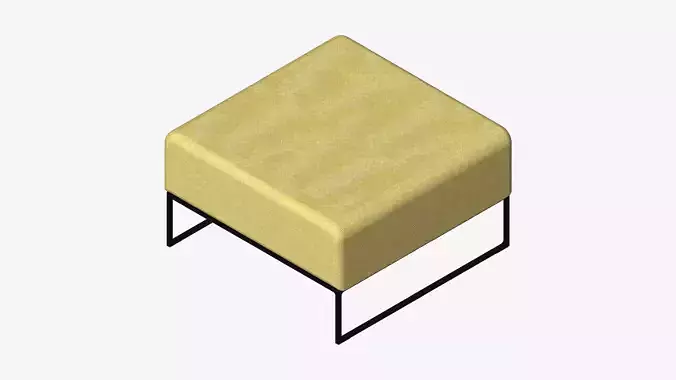 Furniture - Sofa - Contemporary - Line - Footstool