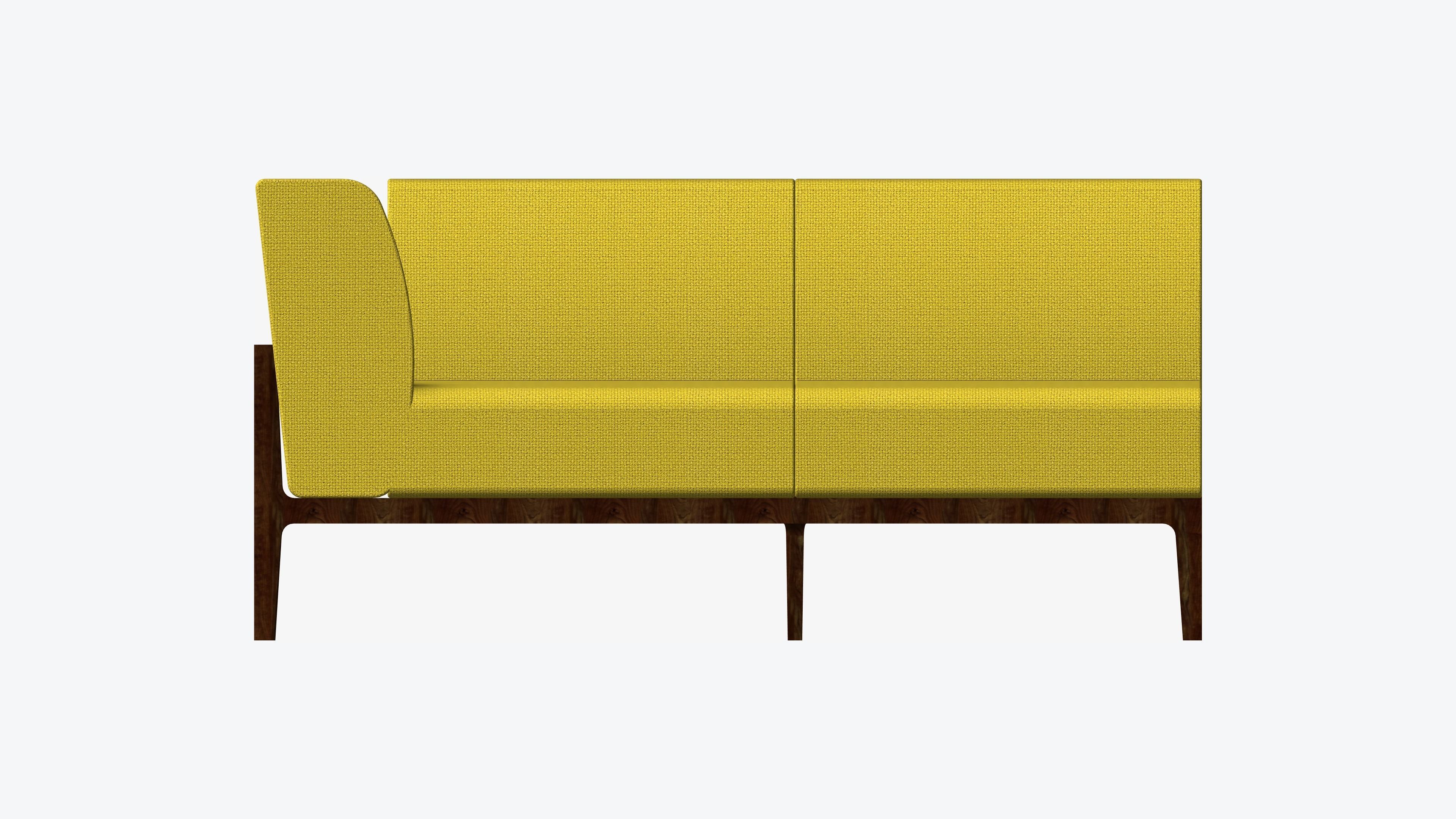 Furniture - Sofa - Contemporary - Oak - Sofa - Right Low-poly 3D model_4