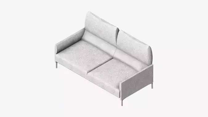 Furniture - Sofa - Contemporary - Snow - Small