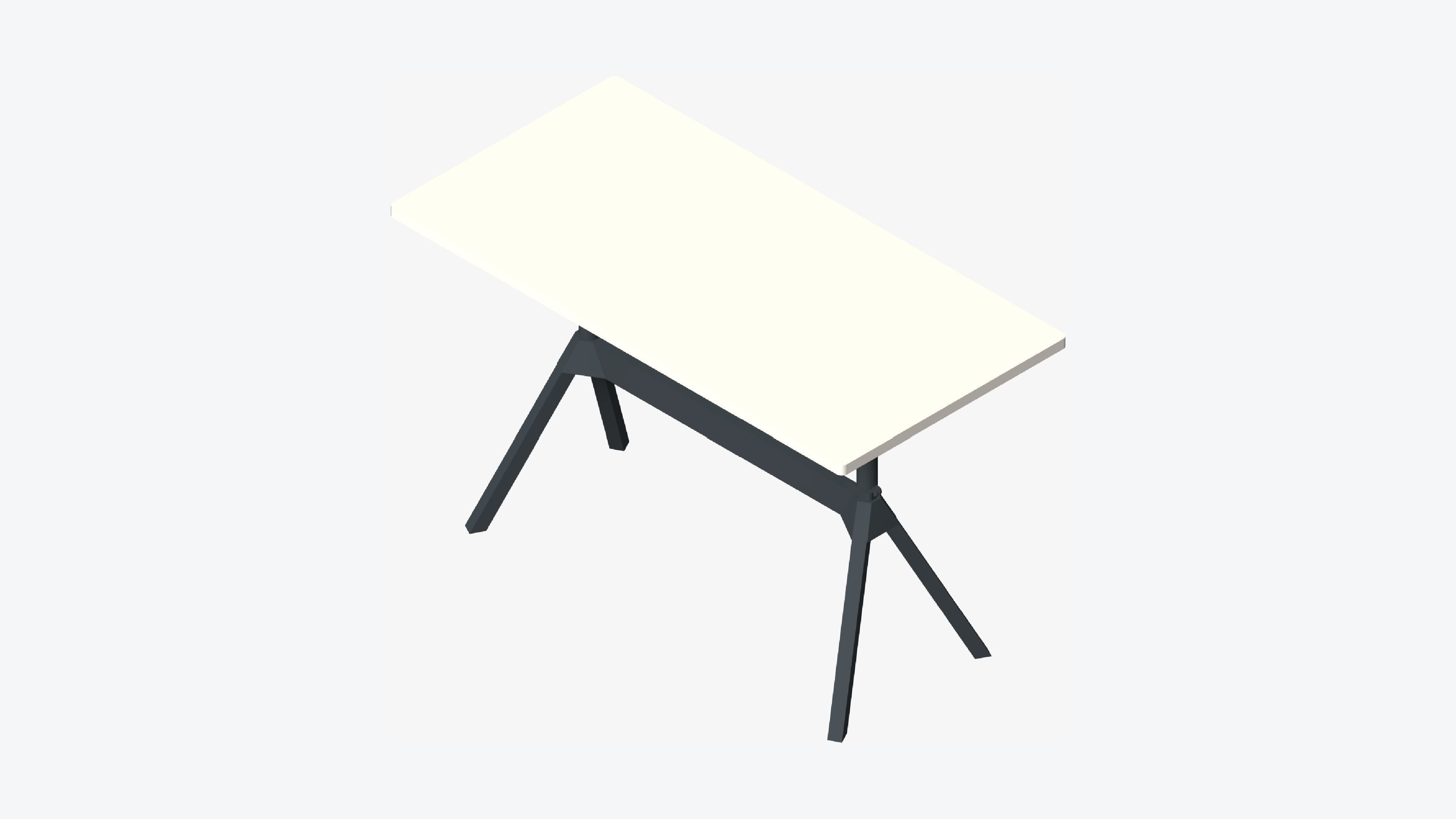 Furniture - Table - Contemporary - Buzz - MDF - Type 2 Low-poly 3D model_6