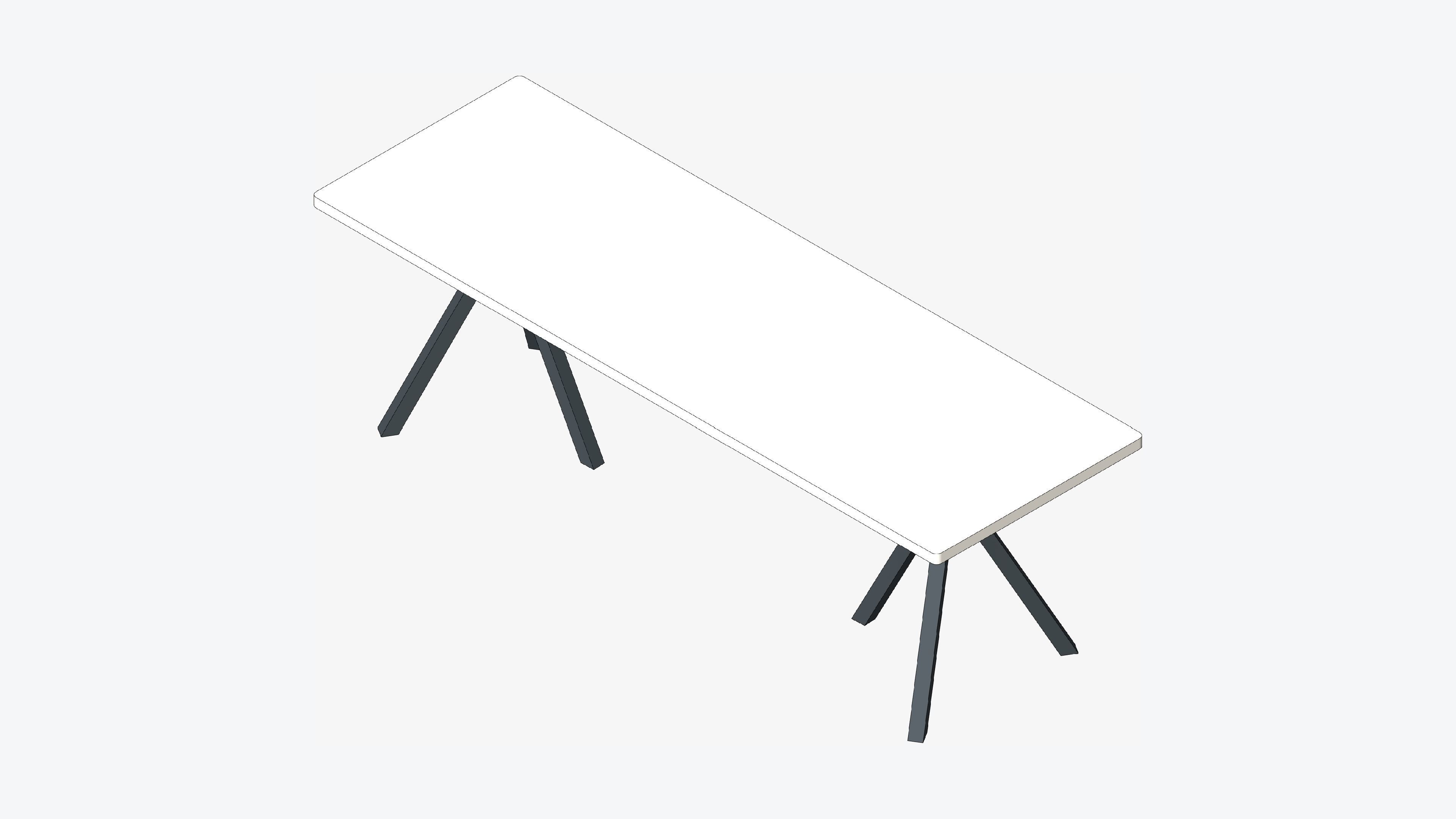 Furniture - Table - Contemporary - Buzz - Tri Leg - XX Large 2 Low-poly 3D model_1