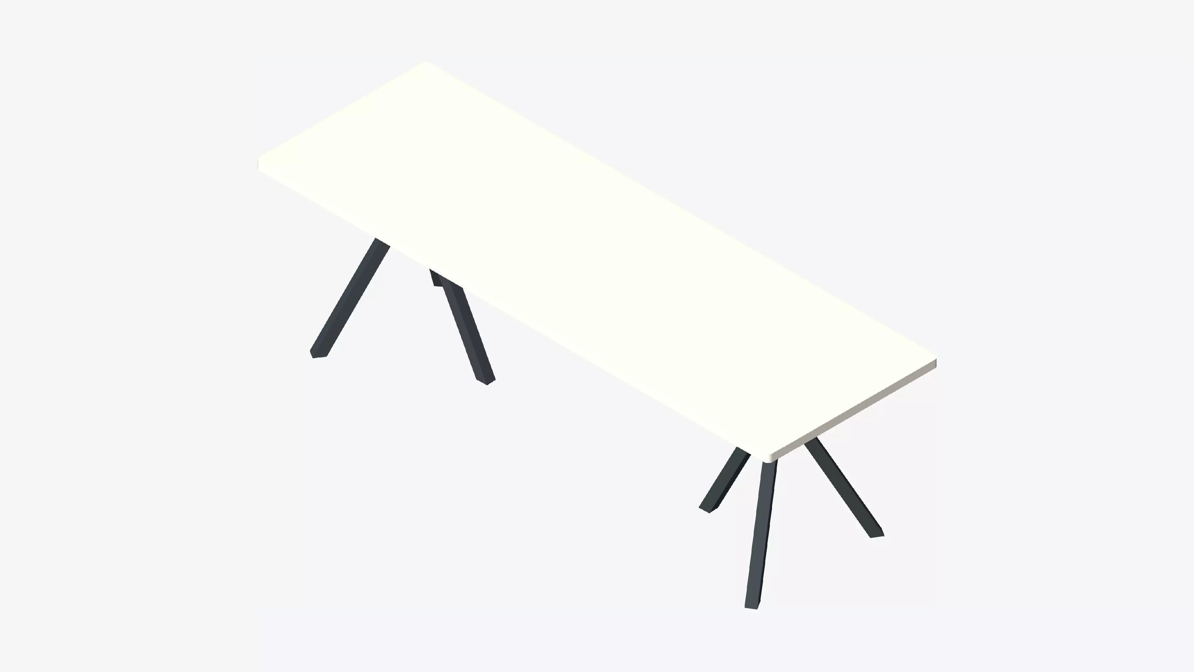 Furniture - Table - Contemporary - Buzz - Tri Leg - XX Large 2 Low-poly 3D model_0