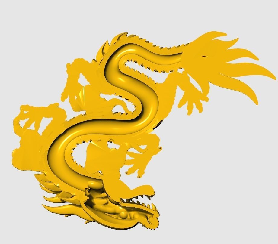 China relief dragon pendant 25 3D print model_5