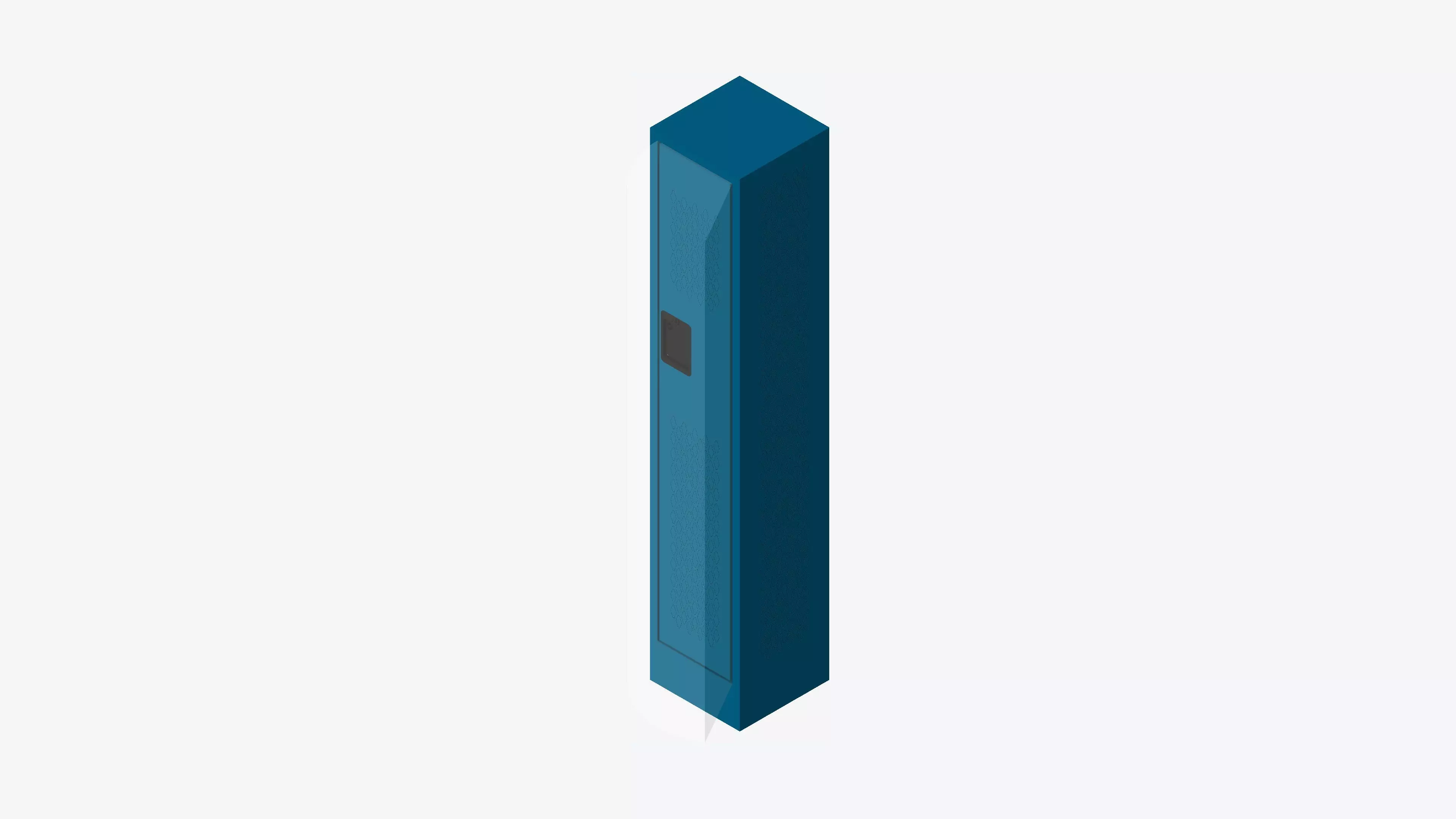 Locker - Metal - Locka - Sports - Single Tier Low-poly 3D model_0