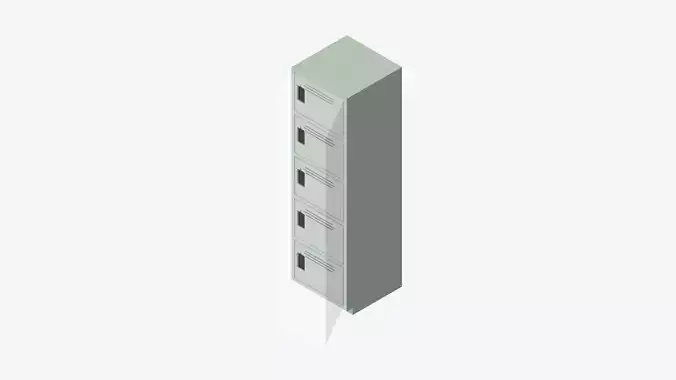 Locker - Plastic - Locka - Classic - Five Tier