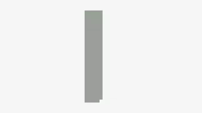 Locker - Plastic - Locka - Classic Extra - Single Tier Low-poly 3D model 6