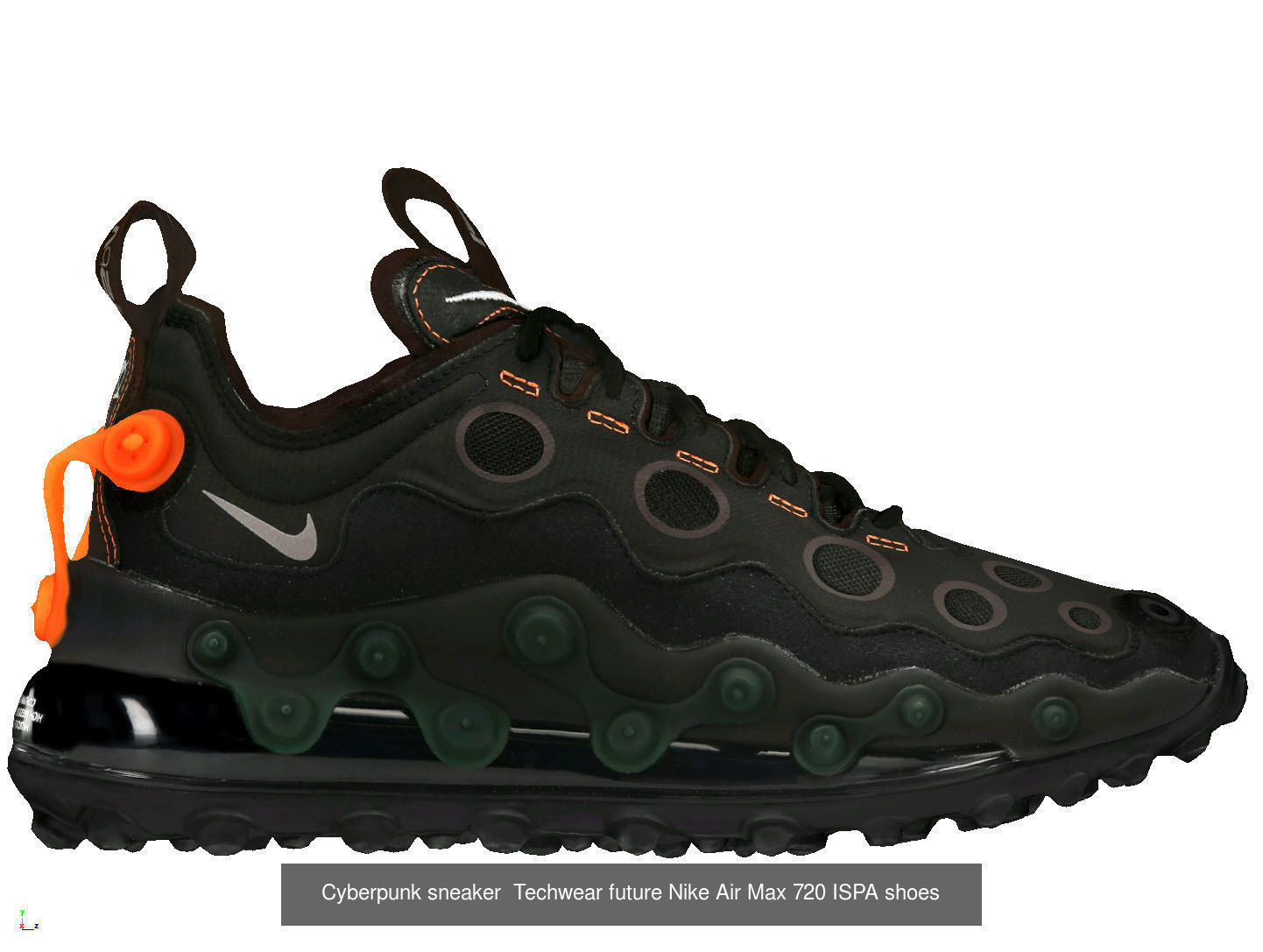 Cyberpunk fashion sneaker Urban Techwear scifi future 3D Model Collection_7