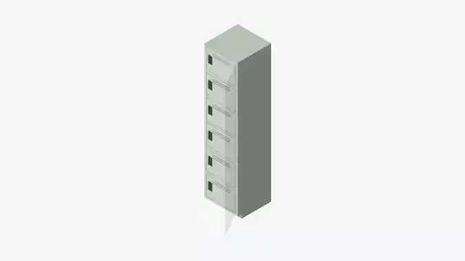 Locker - Plastic - Locka - Classic Extra - Six Tier