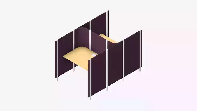 Office Pod - Workspace - Officetec - Open - Back To Back